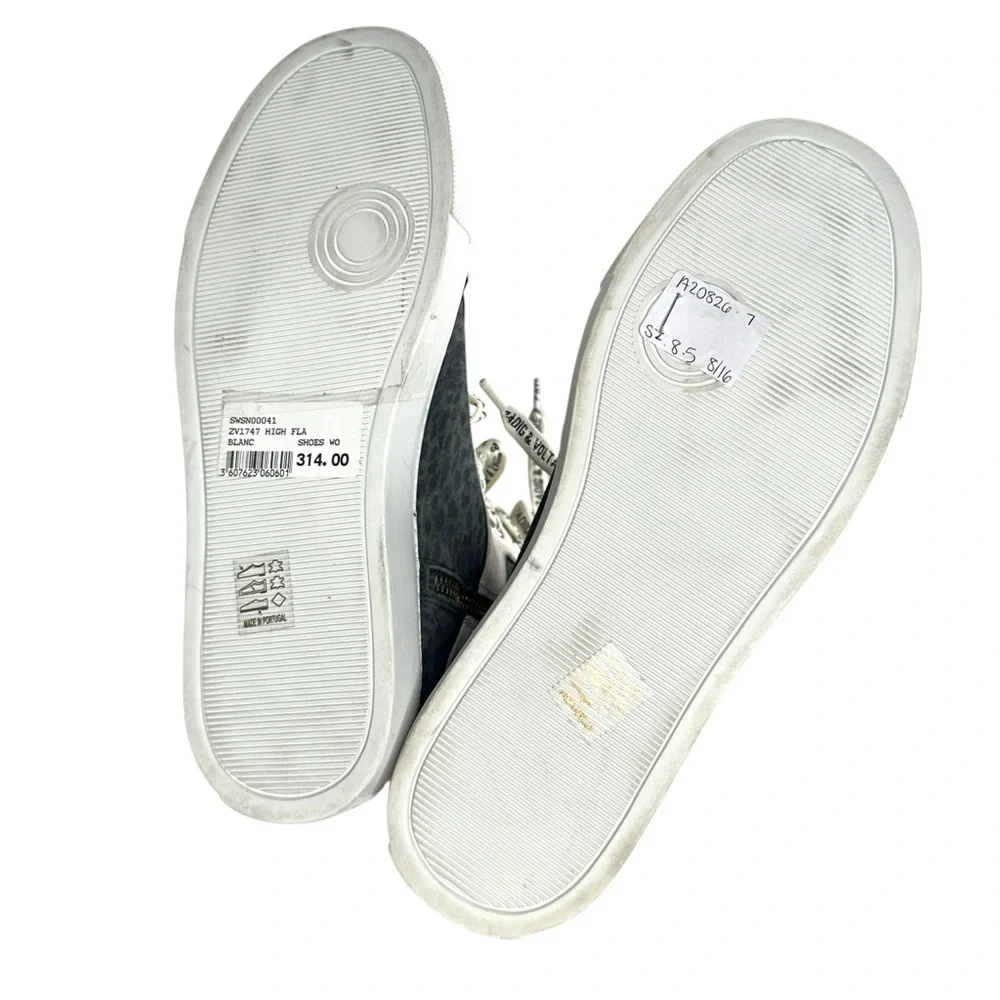 Zadig & Voltaire ZV1747 High Flash Sneakers Size 39 - Picture 9 of 10
